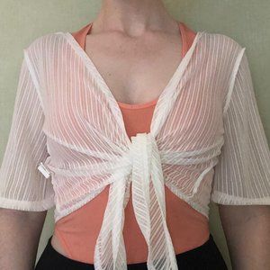 Self-Tie Crop Top